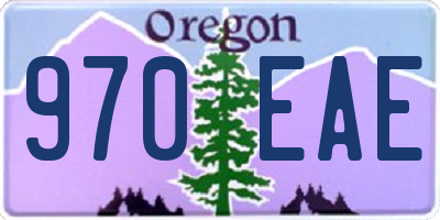 OR license plate 970EAE