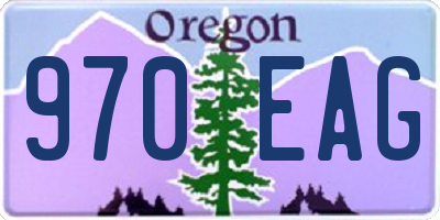 OR license plate 970EAG