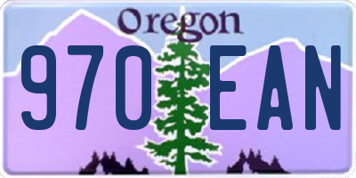 OR license plate 970EAN