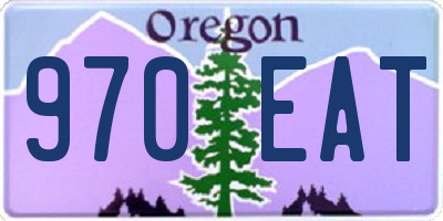 OR license plate 970EAT