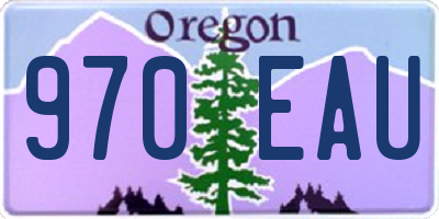 OR license plate 970EAU