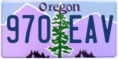 OR license plate 970EAV