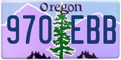 OR license plate 970EBB