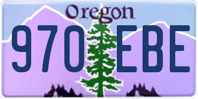 OR license plate 970EBE