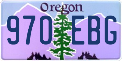 OR license plate 970EBG