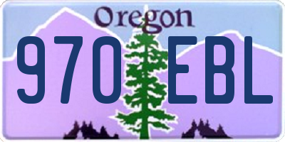 OR license plate 970EBL