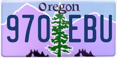 OR license plate 970EBU