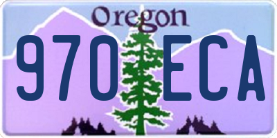 OR license plate 970ECA