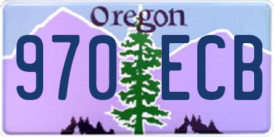 OR license plate 970ECB