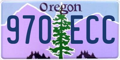 OR license plate 970ECC
