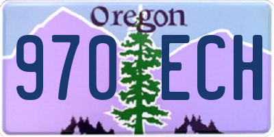OR license plate 970ECH