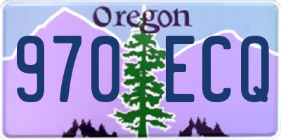 OR license plate 970ECQ