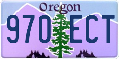 OR license plate 970ECT
