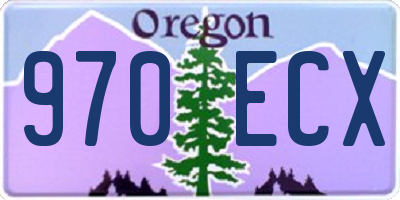 OR license plate 970ECX