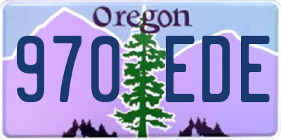 OR license plate 970EDE