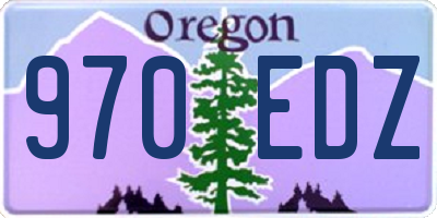 OR license plate 970EDZ
