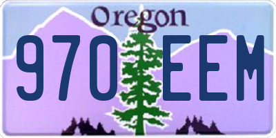 OR license plate 970EEM