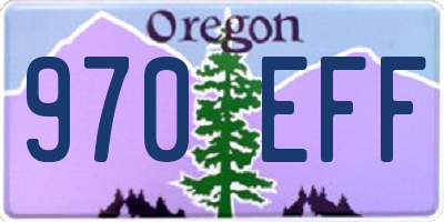 OR license plate 970EFF