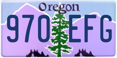 OR license plate 970EFG