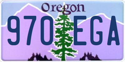 OR license plate 970EGA