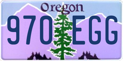 OR license plate 970EGG