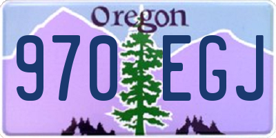 OR license plate 970EGJ
