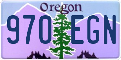 OR license plate 970EGN