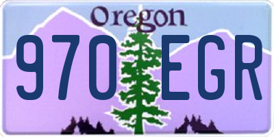 OR license plate 970EGR