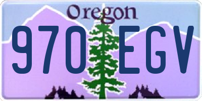 OR license plate 970EGV
