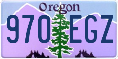 OR license plate 970EGZ