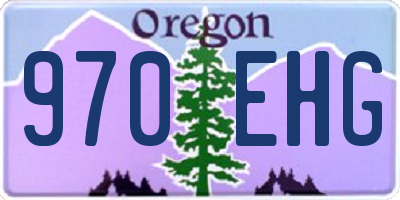 OR license plate 970EHG