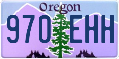 OR license plate 970EHH