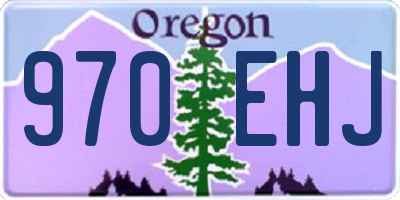 OR license plate 970EHJ