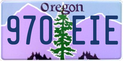 OR license plate 970EIE
