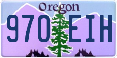 OR license plate 970EIH