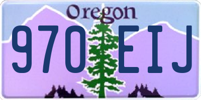 OR license plate 970EIJ