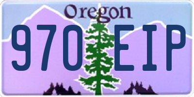 OR license plate 970EIP