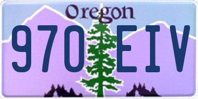 OR license plate 970EIV