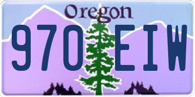 OR license plate 970EIW