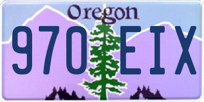 OR license plate 970EIX