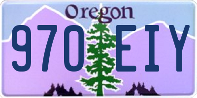 OR license plate 970EIY