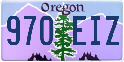 OR license plate 970EIZ