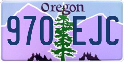 OR license plate 970EJC