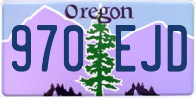 OR license plate 970EJD