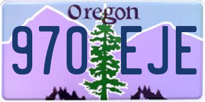 OR license plate 970EJE