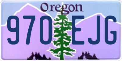 OR license plate 970EJG