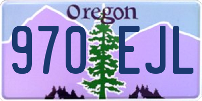 OR license plate 970EJL