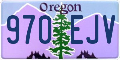 OR license plate 970EJV