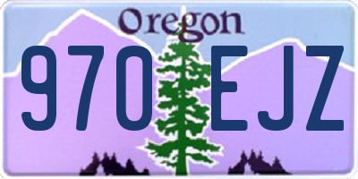 OR license plate 970EJZ