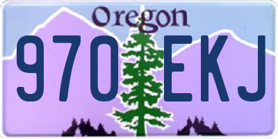 OR license plate 970EKJ